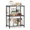 3-Tier Heavy Duty Metal Shelving Rack Wire Storage Organizer Black